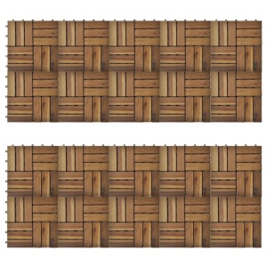 Set dale din lemn de acacia, 30 x 30 cm, 20 buc. - Img 3