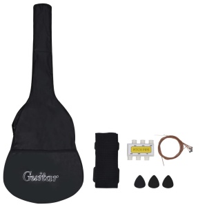Set de chitară clasică incepători, 8 piese, albastru, 1/2 34" - Img 4