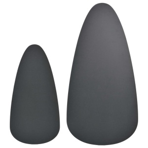 Set masă cafea, 2 piese, lemn masiv de pin, negru - Img 6