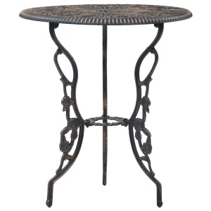 Set mobilier bistro, 3 piese, aluminiu turnat - Img 2