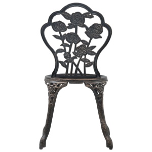 Set mobilier bistro, 3 piese, aluminiu turnat - Img 10