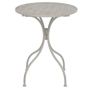 Set mobilier bistro, 3 piese, gri, oțel - Img 3