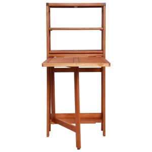 Set mobilier bistro pliabil, 3 piese, lemn masiv de acacia - Img 8