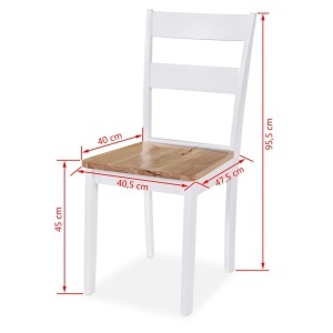 Set mobilier bucătărie, 3 piese, MDF și lemn de hevea, alb - Img 4
