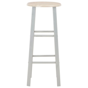 Set mobilier de bar, 3 piese, lemn și oțel - Img 6