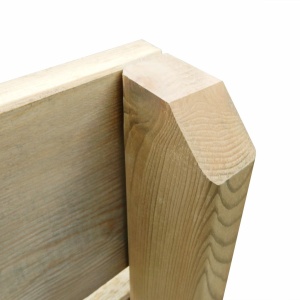Set mobilier de exterior, 4 piese, lemn de pin tratat - Img 6