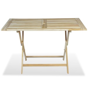 Set mobilier de exterior, 5 piese, lemn masiv de tec - Img 3