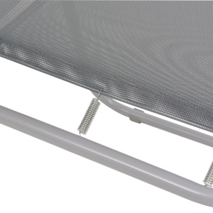 Set mobilier de exterior, 6 piese, gri, oțel și textilenă - Img 11