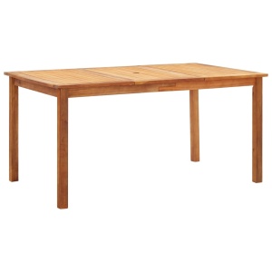Set mobilier de exterior, 7 piese, gri, poliratan, lemn acacia - Img 2