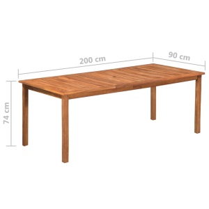 Set mobilier de exterior, 9 piese, negru și maro, poliratan - Img 6