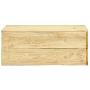 Set mobilier de grădină, 3 piese, lemn de pin tratat - Img 7