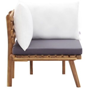Set mobilier de grădină, 6 piese, lemn masiv de acacia - Img 8