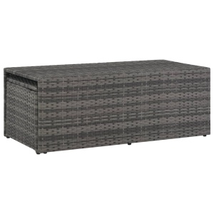 Set mobilier de grădină cu perne, 6 piese, gri, poliratan - Img 9