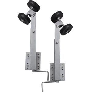 Set suport remorcă pentru barcă, cu roți, 2 buc, 59 - 84 cm