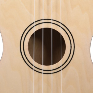 Set ukulele soprano, cu husă, pentru copii, lemn deschis, 21" - Img 11