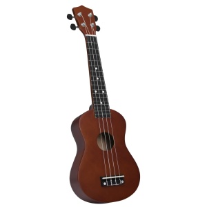 Set ukulele soprano, cu husă, pentru copii, lemn inchis, 23" - Img 8