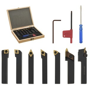 Set unelte de strunjire indexabile, 12 piese, 12 x 12 mm, 80 mm - Img 3