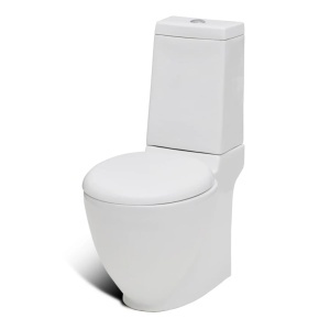 Set vas de toaletă și bideu din ceramică, alb - Img 3