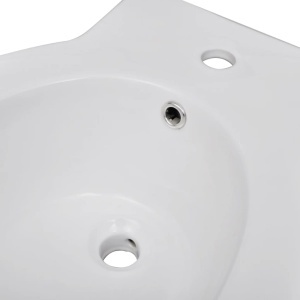 Set vas de toaletă și bideu din ceramică, alb - Img 11