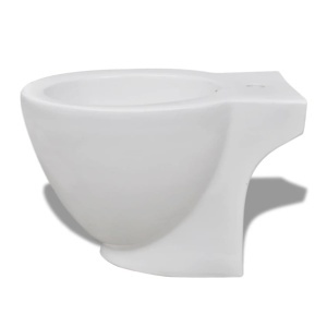 Set vas de toaletă și bideu din ceramică, alb - Img 12