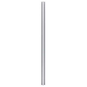 Stâlpi de gard, 3 buc., 185 cm, aluminiu - Img 3