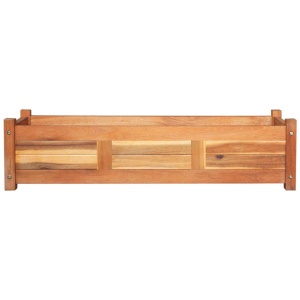 Strat inălțat de grădină, 100x30x25 cm, lemn de acacia - Img 2