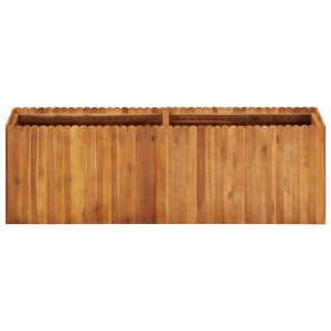 Strat inălțat de grădină, 150x30x50 cm, lemn masiv de acacia - Img 2