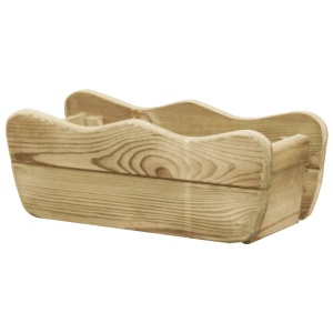Strat inălțat de grădină, 50x18x18 cm, lemn de pin tratat