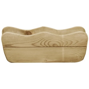 Strat inălțat de grădină, 50x18x18 cm, lemn de pin tratat - Img 2