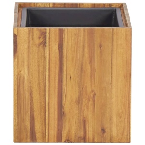 Strat inălțat de grădină ghiveci, 33,5 x 33,5 x 33,5 cm, acacia - Img 4