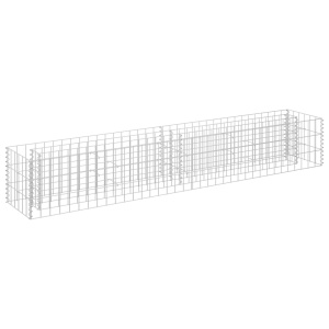 Strat inălțat gabion, 180 x 30 x 30 cm, oțel galvanizat - Img 2