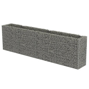 Strat inălțat gabion, 360 x 50 x 100 cm, oțel galvanizat - Img 4
