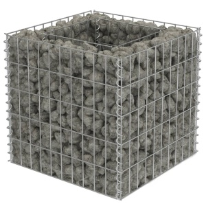 Strat inălțat gabion, 50 x 50 x 50 cm, oțel galvanizat - Img 4