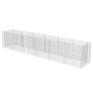 Strat inălțat gabion, 540 x 90 x 100 cm, oțel galvanizat - Img 2
