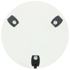 Suport cu role pentru plante, 2 buc., 28 cm, sticlă, rotund - Img 3