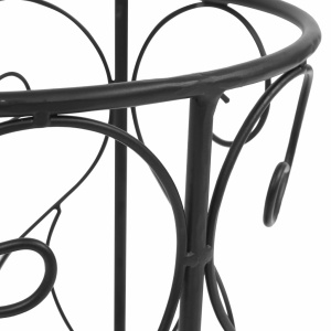 Suport pentru umbrelă, stil vintage, metal, 26x46 cm, negru - Img 6