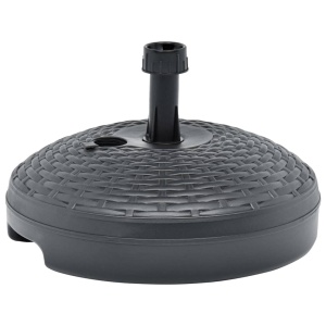 Suport umbrelă, antracit, 20 L, plastic, umplere cu nisip/apă - Img 3