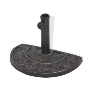 Suport umbrelă de soare, rășină, semicerc, bronz, 9 kg - Img 4