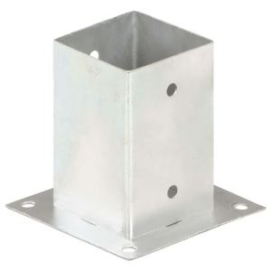 Suporți stâlp, 4 buc., metal galvanizat, 91 mm - Img 3