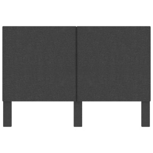 Tăblie de pat, gri inchis, 160 x 200 cm, material textil - Img 4