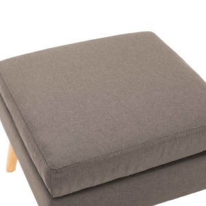 Taburet, gri taupe, material textil - Img 3