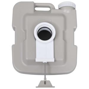 Toaletă portabilă pentru camping, gri, 10+10 L - Img 9
