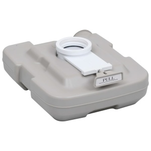 Toaletă portabilă pentru camping, gri, 10+10 L - Img 12