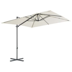 Umbrelă de exterior cu bază portabilă, nisipiu - Img 3