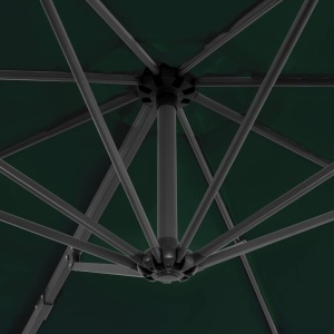 Umbrelă de exterior cu bază portabilă, verde - Img 2