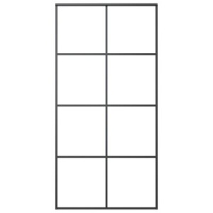 Ușă glisantă, negru, 102,5x205 cm, sticlă ESG și aluminiu Mat - Img 5