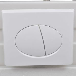 Vas toaletă suspendat cu rezervor incastrat, ceramică, alb - Img 4