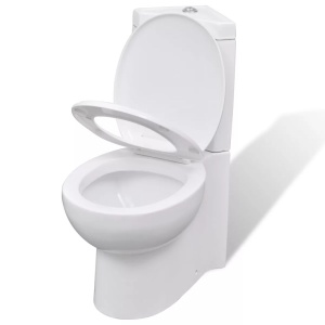Vas WC din ceramică, Alb - Img 3