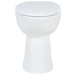 Vas WC fără ramă, inchidere silențioasă, + 7 cm, alb, ceramică - Img 8