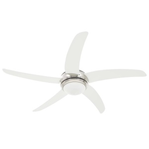 Ventilator tavan decorativ cu iluminare, 128 cm, alb - Img 8